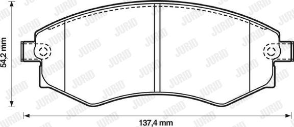 Jurid 572347J - Kit pastiglie freno, Freno a disco autozon.pro