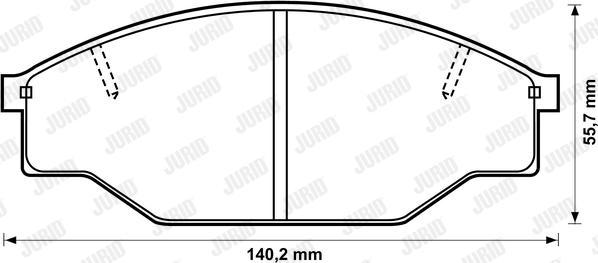 Jurid 572355J - Kit pastiglie freno, Freno a disco autozon.pro