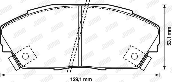 Jurid 572309J - Kit pastiglie freno, Freno a disco autozon.pro