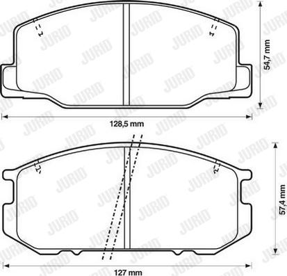 Jurid 572305J - Kit pastiglie freno, Freno a disco autozon.pro