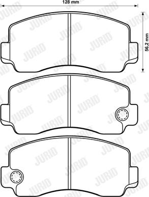 Jurid 572300J - Kit pastiglie freno, Freno a disco autozon.pro