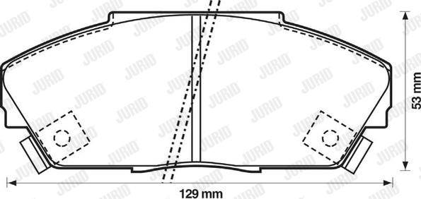 Jurid 572308J - Kit pastiglie freno, Freno a disco autozon.pro