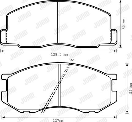 Jurid 572303J - Kit pastiglie freno, Freno a disco autozon.pro