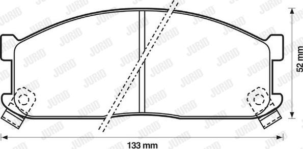 Jurid 572332J - Kit pastiglie freno, Freno a disco autozon.pro