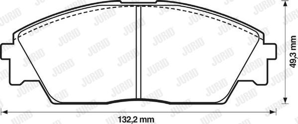 Jurid 572329J - Kit pastiglie freno, Freno a disco autozon.pro