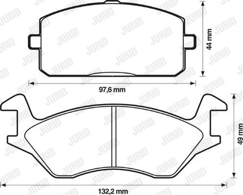 Jurid 572328J - Kit pastiglie freno, Freno a disco autozon.pro