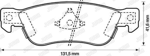 Jurid 572322J - Kit pastiglie freno, Freno a disco autozon.pro