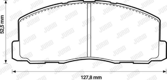 Jurid 572295J - Kit pastiglie freno, Freno a disco autozon.pro