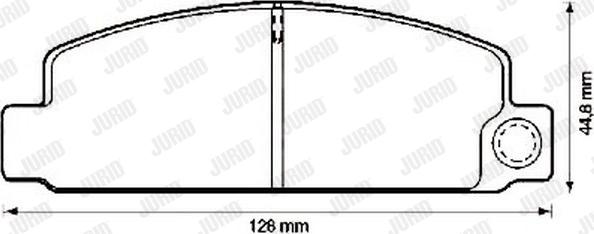 Jurid 572296J - Kit pastiglie freno, Freno a disco autozon.pro