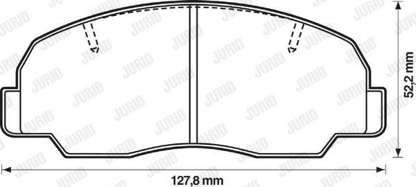 Jurid 572293J - Kit pastiglie freno, Freno a disco autozon.pro