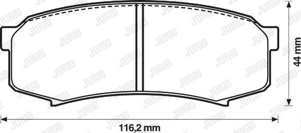 Jurid 572245J - Kit pastiglie freno, Freno a disco autozon.pro