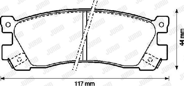 Jurid 572248J - Kit pastiglie freno, Freno a disco autozon.pro