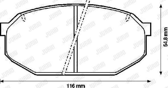 Jurid 572243J - Kit pastiglie freno, Freno a disco autozon.pro