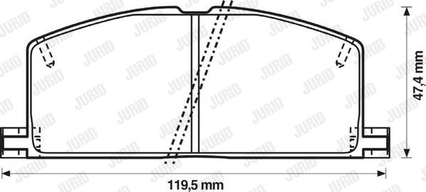 Jurid 572255J - Kit pastiglie freno, Freno a disco autozon.pro