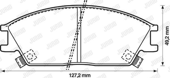 Jurid 572269J - Kit pastiglie freno, Freno a disco autozon.pro