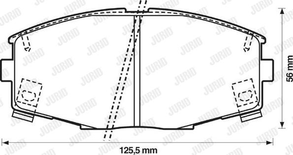 Jurid 572266J - Kit pastiglie freno, Freno a disco autozon.pro