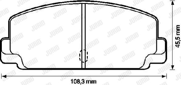 Jurid 572204J - Kit pastiglie freno, Freno a disco autozon.pro