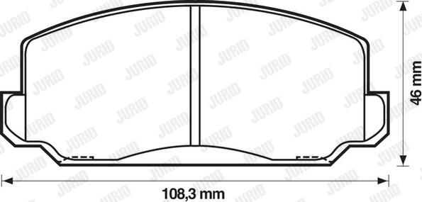 Jurid 572205J - Kit pastiglie freno, Freno a disco autozon.pro