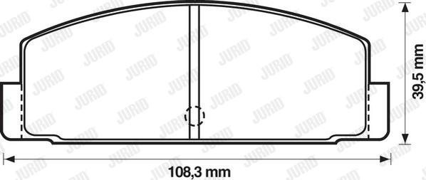 Jurid 572203J - Kit pastiglie freno, Freno a disco autozon.pro