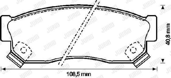 Jurid 572207J - Kit pastiglie freno, Freno a disco autozon.pro