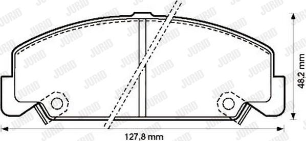 Jurid 572286J - Kit pastiglie freno, Freno a disco autozon.pro