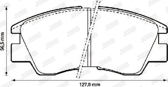 Jurid 572280J - Kit pastiglie freno, Freno a disco autozon.pro