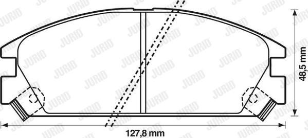 Jurid 572288J - Kit pastiglie freno, Freno a disco autozon.pro