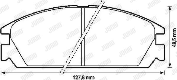 Jurid 572287J - Kit pastiglie freno, Freno a disco autozon.pro