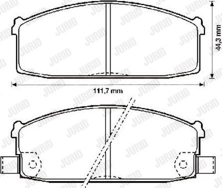 Jurid 572233J - Kit pastiglie freno, Freno a disco autozon.pro