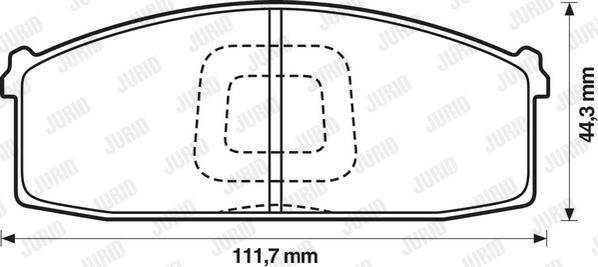 Jurid 572232J - Kit pastiglie freno, Freno a disco autozon.pro