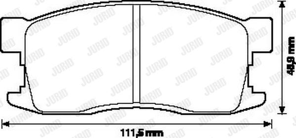 Jurid 572228J - Kit pastiglie freno, Freno a disco autozon.pro