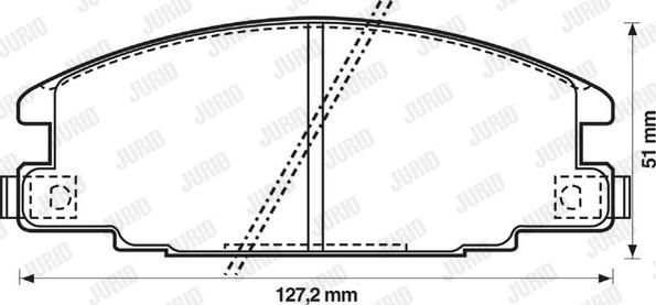 Jurid 572271J - Kit pastiglie freno, Freno a disco autozon.pro