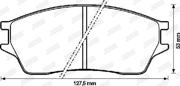 Jurid 572273J - Kit pastiglie freno, Freno a disco autozon.pro