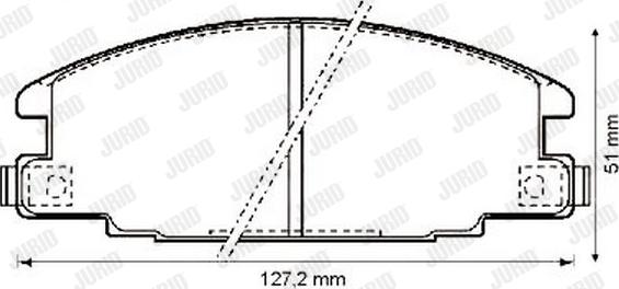 Jurid 572272J - Kit pastiglie freno, Freno a disco autozon.pro