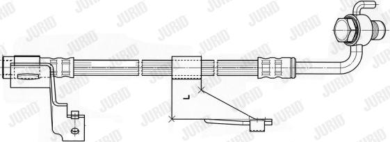 Jurid 172597J - Flessibile del freno autozon.pro