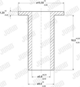 Jurid 8102080026 - Rivetto, Materiale d'attrito freno a tamburo autozon.pro