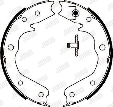 Jurid 362437J - Kit ganasce, Freno stazionamento autozon.pro