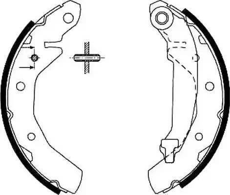 Parts-Mall PLC-E01 - Kit ganasce freno autozon.pro