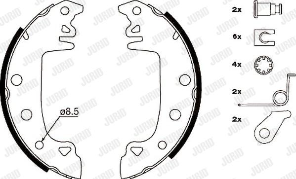 Jurid 362303J - Kit ganasce freno autozon.pro