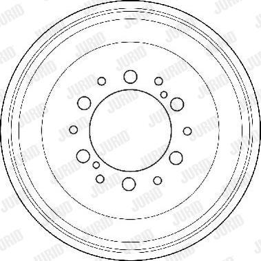 Jurid 329091J - Tamburo freno autozon.pro