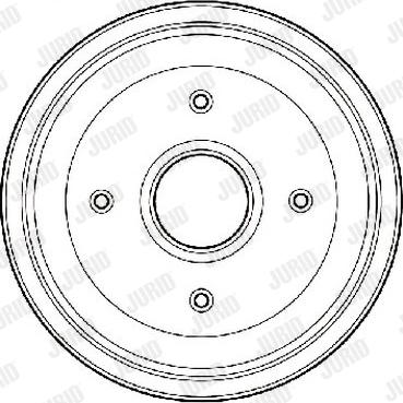 Jurid 329703J - Tamburo freno autozon.pro