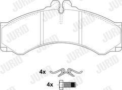 Jurid 2907609560 - Kit pastiglie freno, Freno a disco autozon.pro