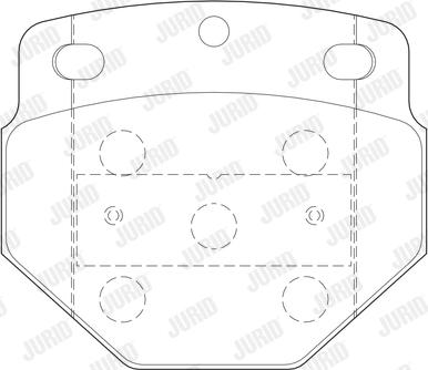 Jurid 2974705440 - Kit pastiglie freno, Freno a disco autozon.pro