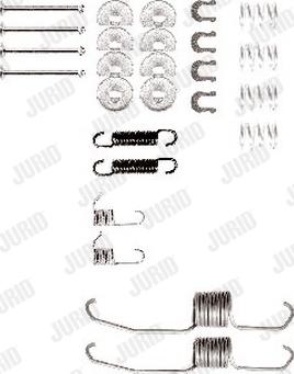 Jurid 771080J - Kit accessori, Ganasce freno autozon.pro