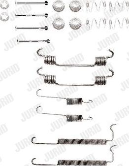 Jurid 771175J - Kit accessori, Ganasce freno autozon.pro