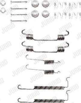 Jurid 771246J - Kit accessori, Ganasce freno autozon.pro