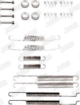 Jurid 771240J - Kit accessori, Ganasce freno autozon.pro