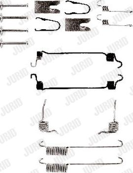 Jurid 771286J - Kit accessori, Ganasce freno autozon.pro