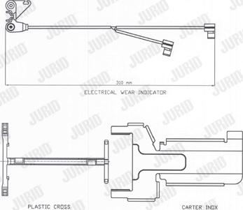 Jurid FAI141 - Contatto segnalazione, Usura past. freno / mat. d'attrito autozon.pro