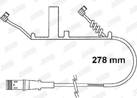 Jurid FAI161 - Contatto segnalazione, Usura past. freno / mat. d'attrito autozon.pro